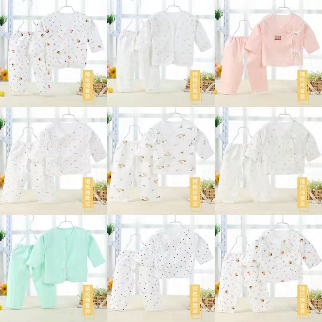 Newborn Clothes Set 0 to 3 Months New Born Baby Clothes Cotton Baby Monk Clothes Newborn Baby Needs Set Baby Suits