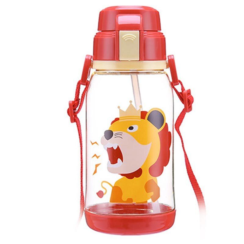 650ml Kids Water Cup With Straw Rope Portable Bottles for Children BPA Free Plastic Sports Water Bottle Drinkware