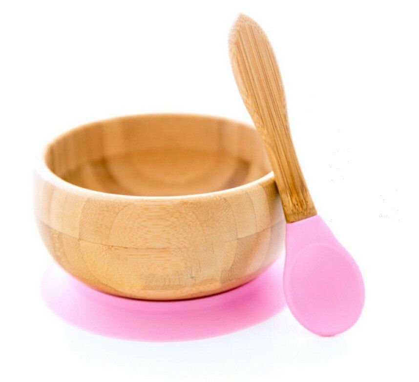 Suction bowl  Bamboo Silicone Suction Cup Baby Plate Feeding Bamboo Children Tableware Dishes Baby Bowl baby feeding bowl