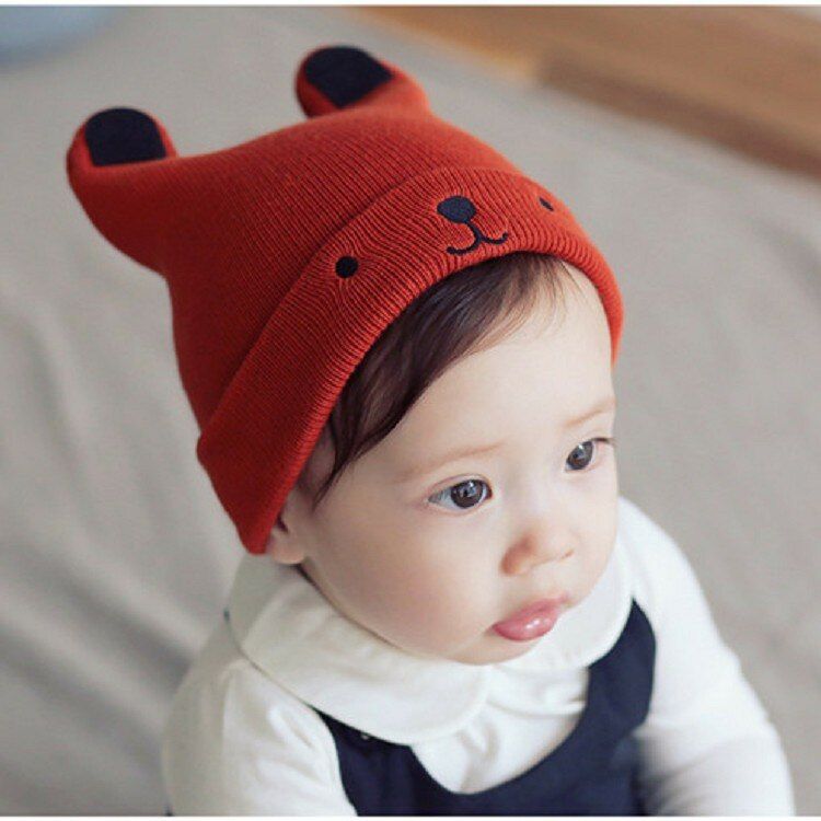 Baby Cartoon Bear Hat for Kid Winter Baby Toddler Girl Boy Warm Cute Beanie Beanie Hat Cap Accessories