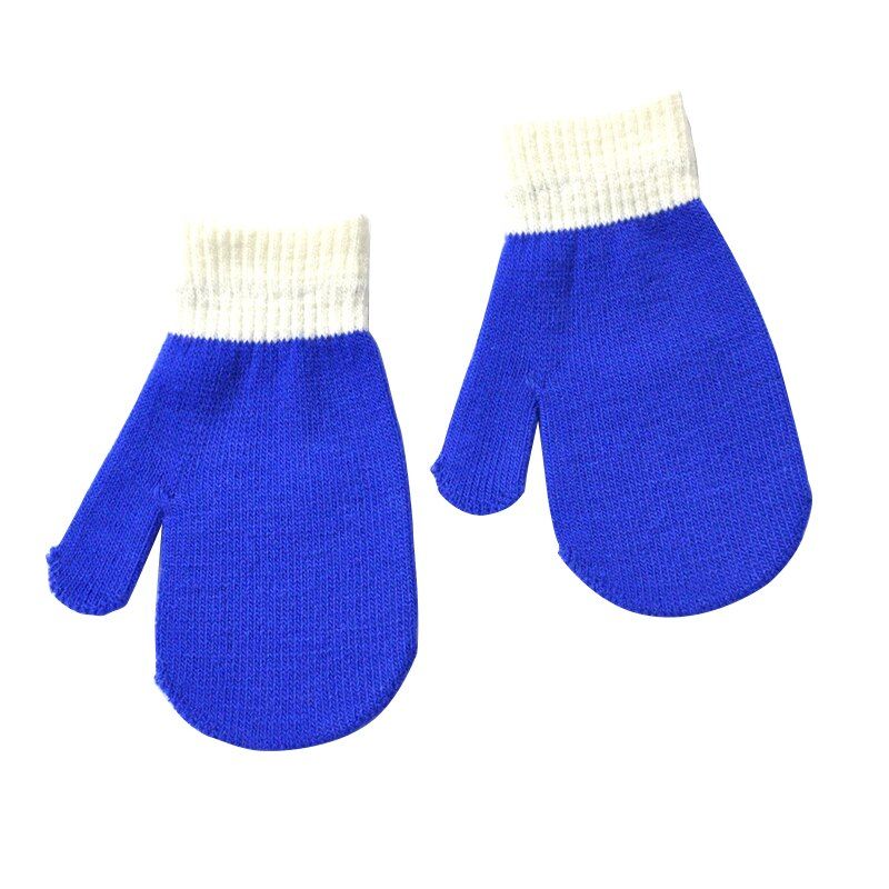 Warmom Children's Winter Outdoor Sports Warm Woolen Gloves Printed Small Dinosaur Pattern Knitted Gloves