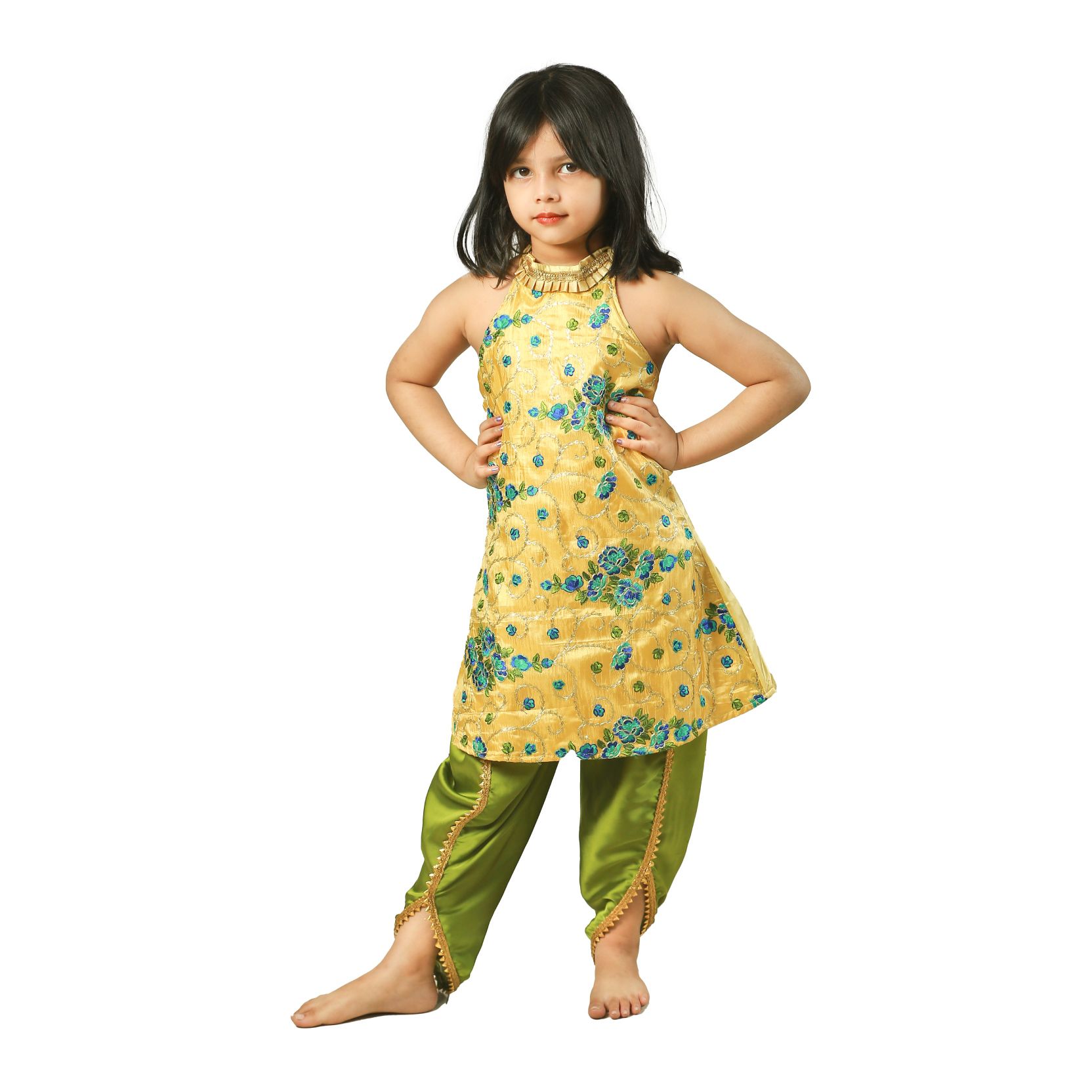 Princes Golden Tops & Tulip Salwar (GTP 392)