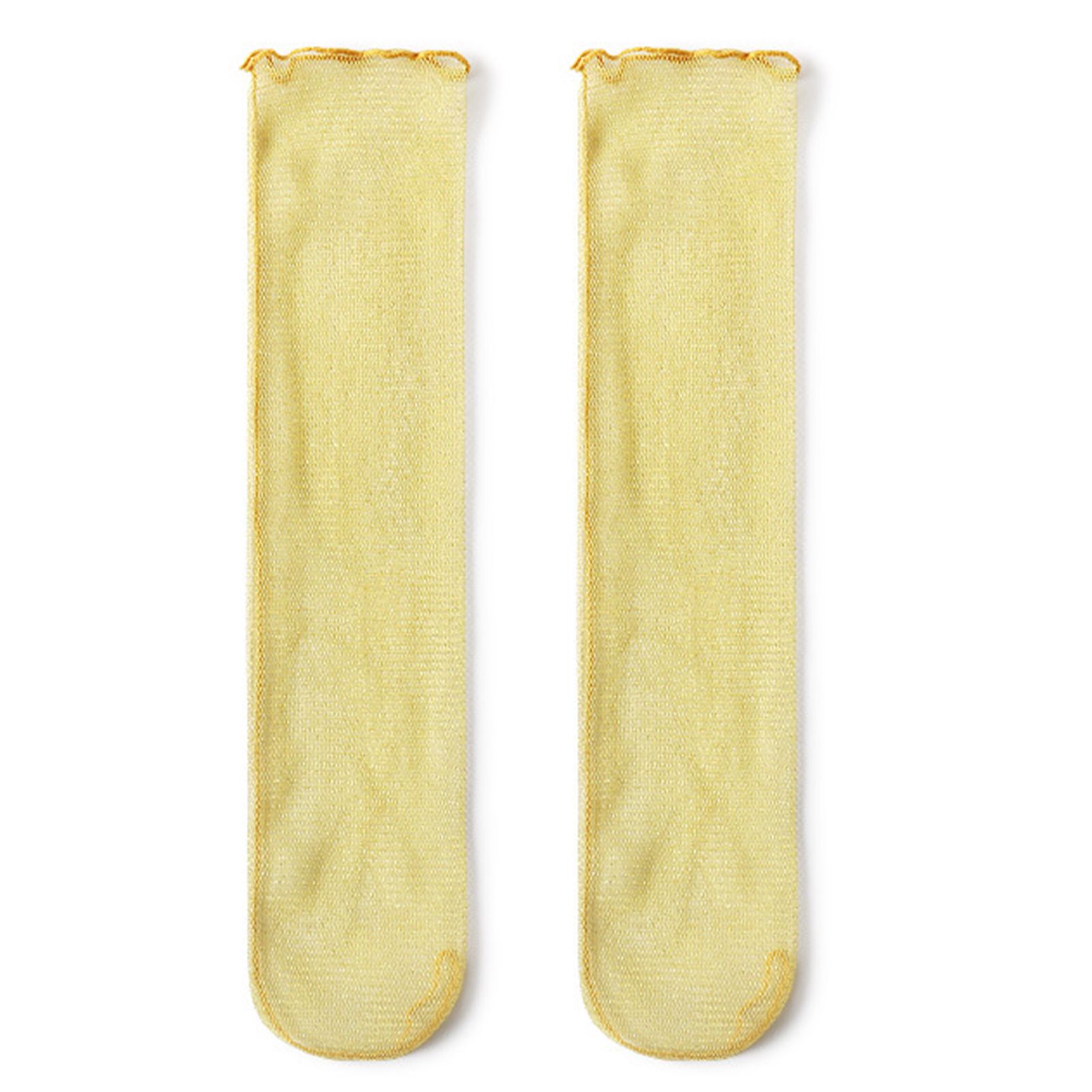 1 Pair Kids Stockings Soid Color Skin Friendly Breathable Girls Knee High Mesh Socks for Summer