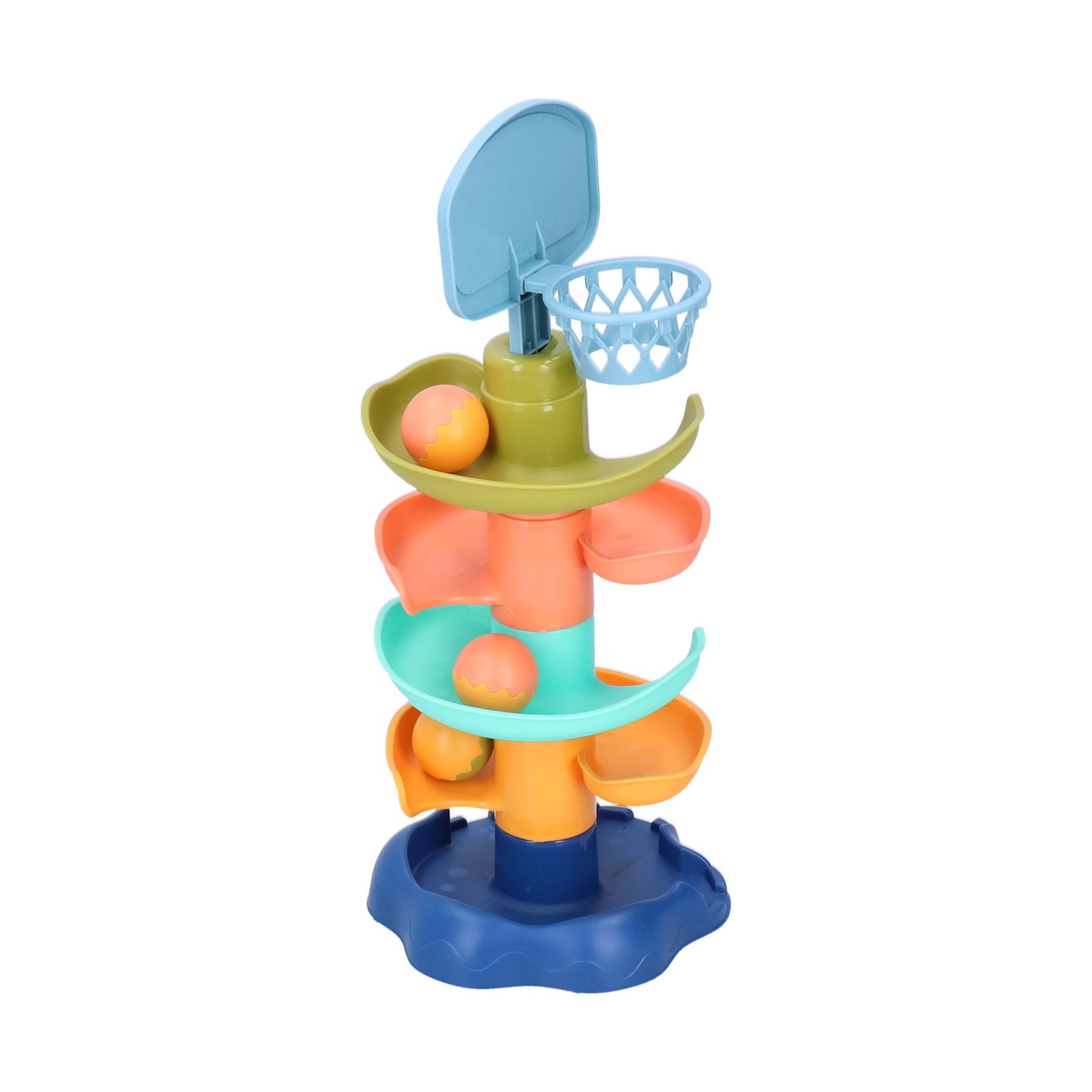 Ball Tower Toy Desktop Basketball Sliding Roll Swirling pinning Swirl Ramp Activity Play for Children Kids Toddler