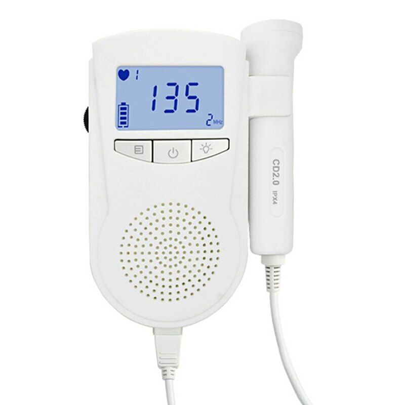 2.5MHz Doppler Fetal Heart rate Monitor Portable Sonar Doppler Stethoscope Ultrasound Baby Heartbeat Detector for pregnant women