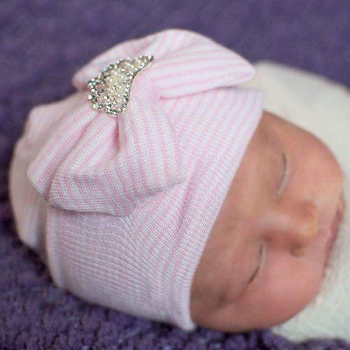 Pink Blue Baby Infant Beanie Cap Hospital Hat Flower Baby Take Home Hat Perfect Newborn Gift Baby Hat SW121