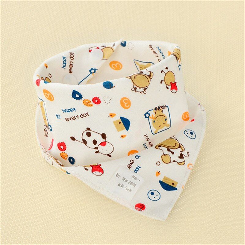1Pcs Kids Baby Unisex Feeding Saliva Towel Dribble Triangle Bandana Bibs Burp Cloths Baby Gifts New
