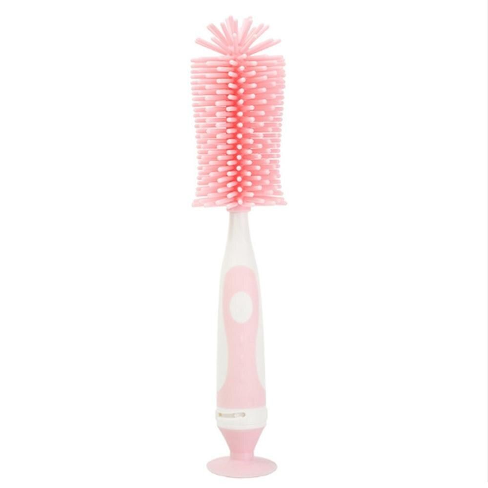 Baby Bottle Brush 360 Degree Rotating Silicone Bottle Brush Cup Brush Bottle Cleaning Brush Safe Brush
