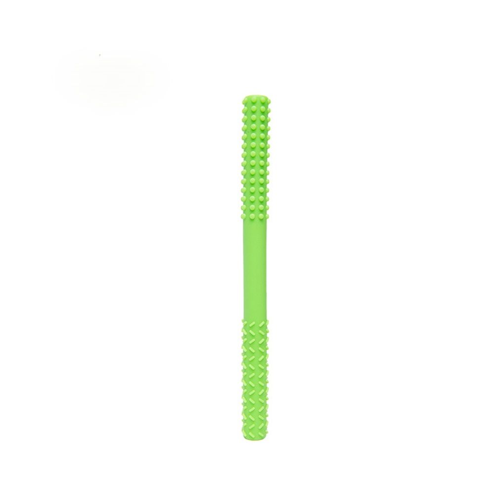 Baby Teether Soft Silicone Multicolor  Hollow Teething Tubes Molar   Chewing  Stick   color:Pink