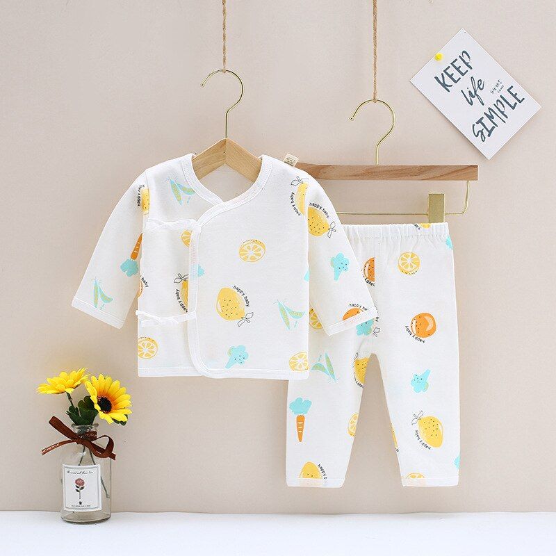 Newborn baby clothes Four Seasons underwear Pure Cotton Baby Sleep Suit for boys and girls Sleepwear long sleeve Pajamas Infant