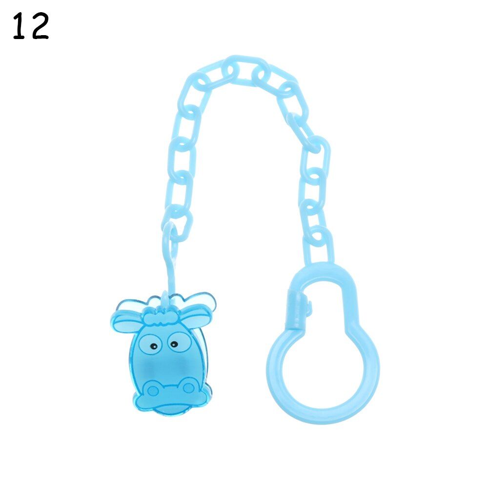 New Cartoon Animal Pacifier Clip Chain for Baby Pacifier Clips Newborn Dummy Pacifier Chain Clip Holder Baby Pacifier Chain
