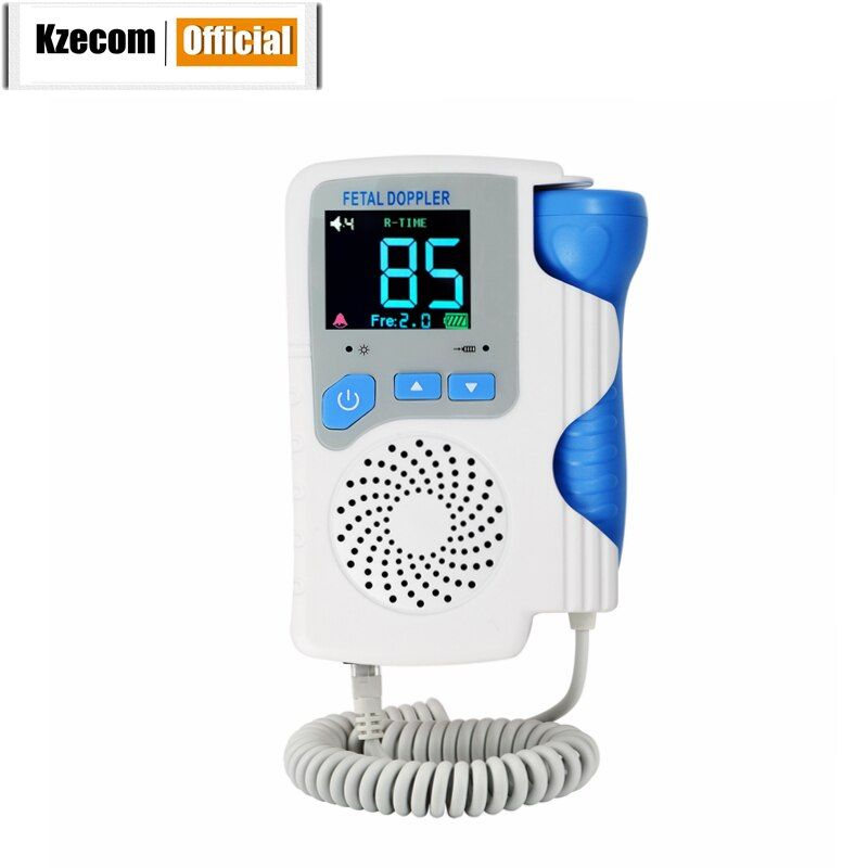 FDA CE Doppler Fetal Heart rate Monitor Home Pregnancy Baby Fetal Sound Heart Rate Detector LCD Display No Radiation
