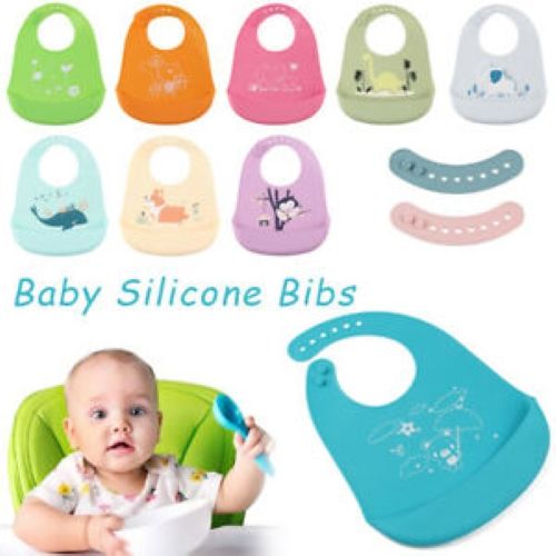 Silicone Baby Bibs with Food Catcher