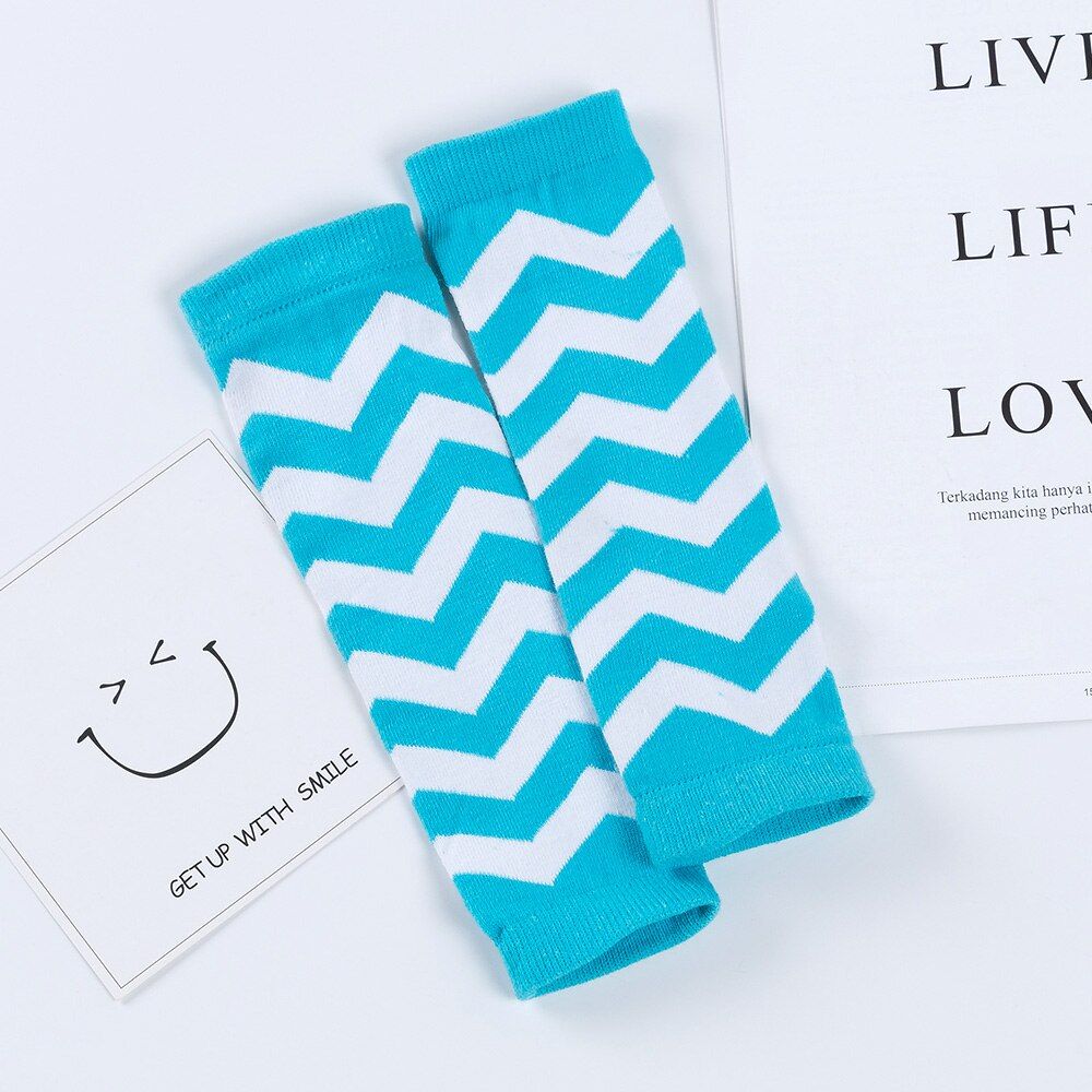 Stripe Pattern Girls Leg Warmers Toddler Leggings Cotton Knee Newborn Tights Infant Soft Cartoon Print Socks Christmas Clothes