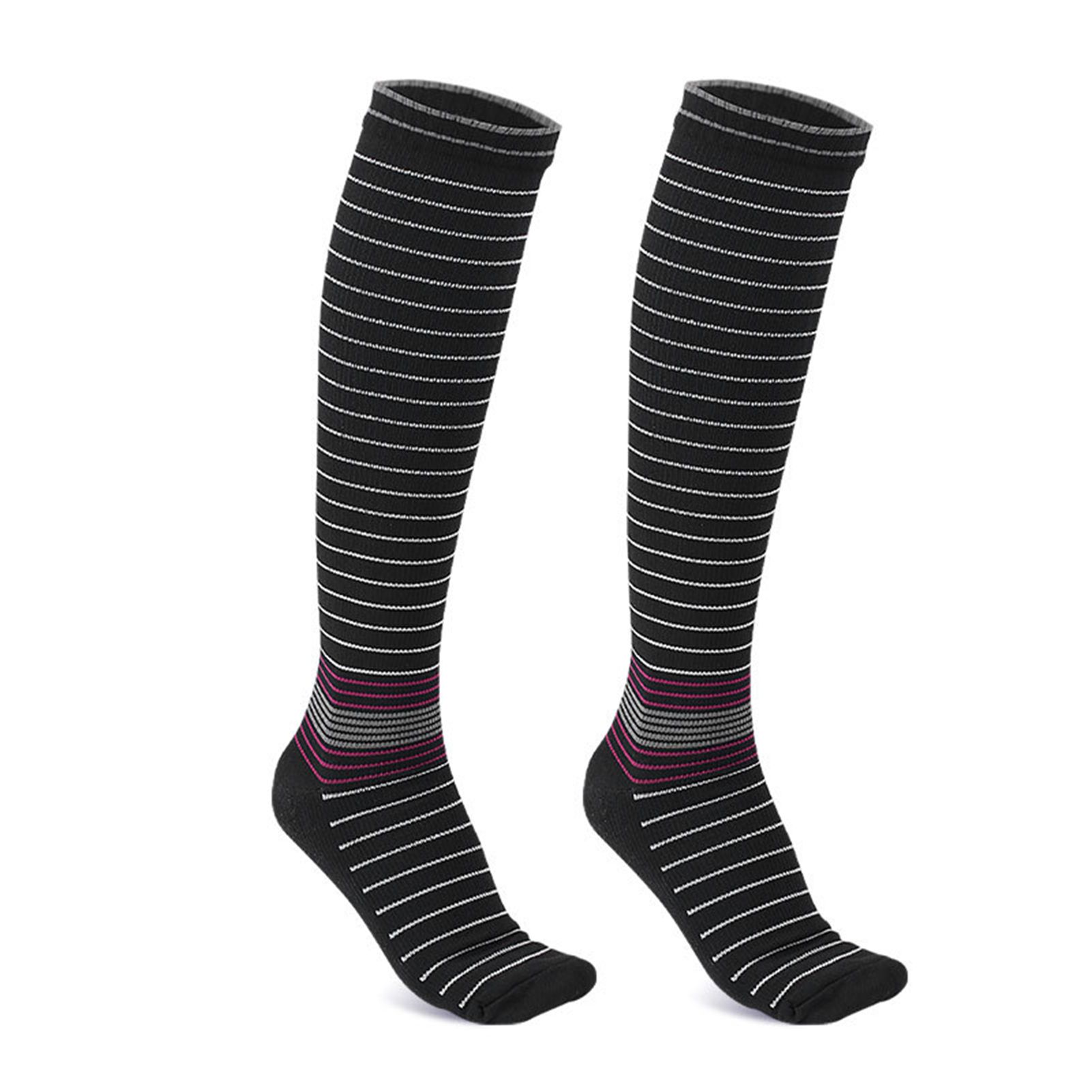 1Pair Sports Socks Sweat-absorbent Comfortable Nylon Compression Nursing Stockings for Climbing