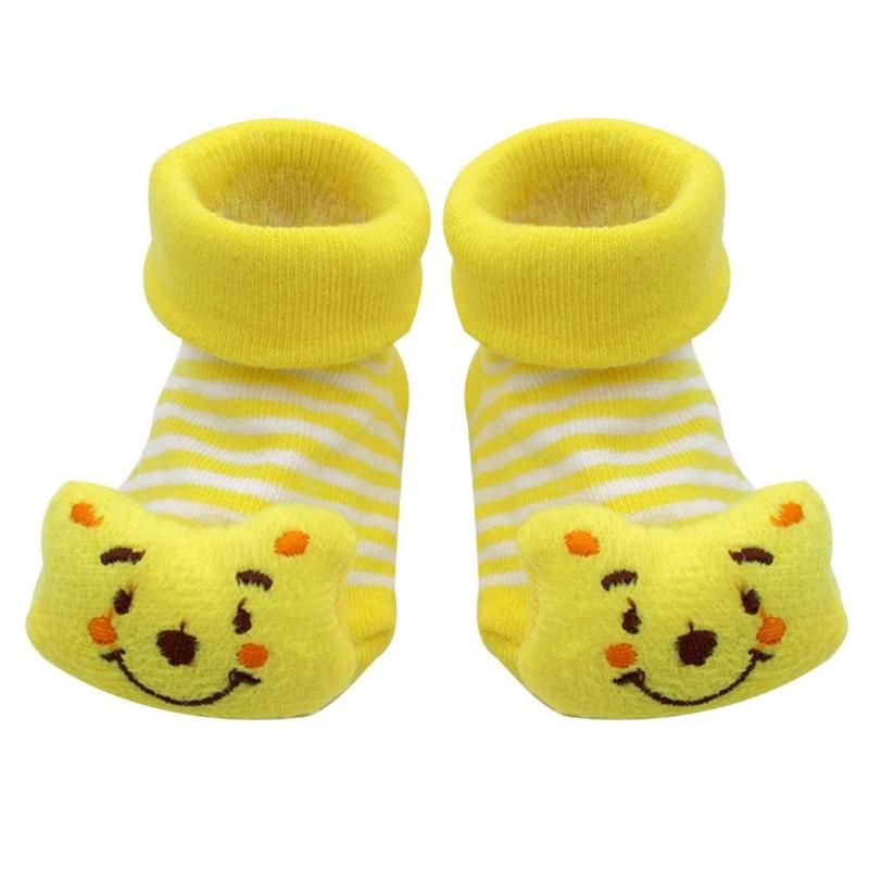 Newborn Baby Cute Socks Toddler Cotton Socks For Kids Gifts Cartoon Animal Lot Anti Slip With Rubber Soles For Child Boys Girls