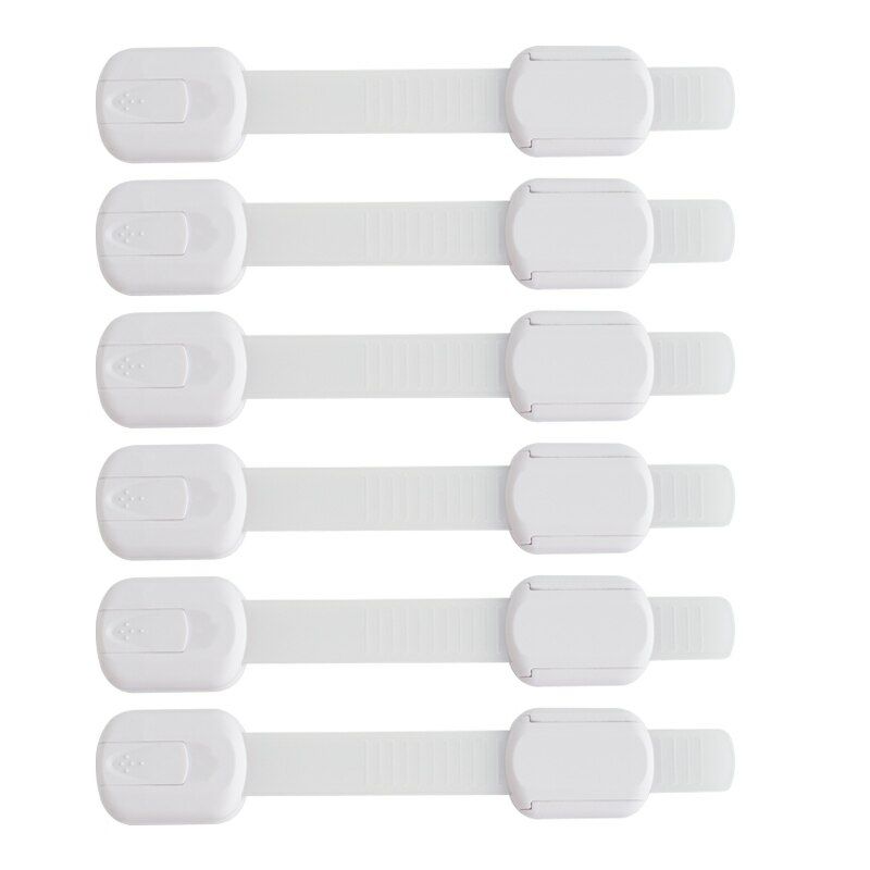 TUSUNNY 6 Pcs Magnetic Children ty Drawer Lock Limiter Infant Baby Drawer Latch Cabinet Protection Security Invisible Locks
