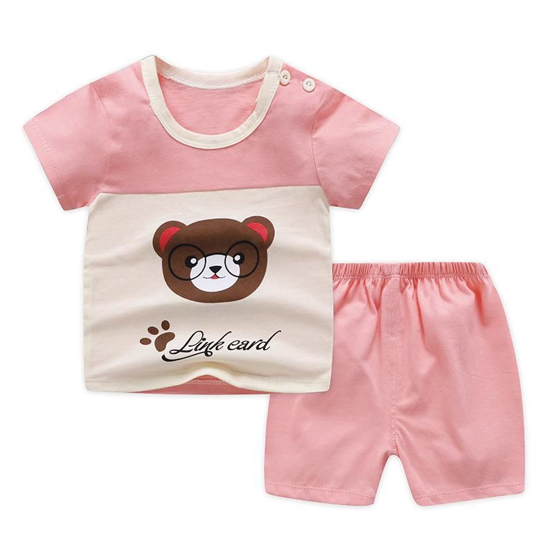 2020 Baby Girl Clothes Minnie Kitty Style Newborn Girl Infant Summer Clothing Suit Baby 0-3 Outfit