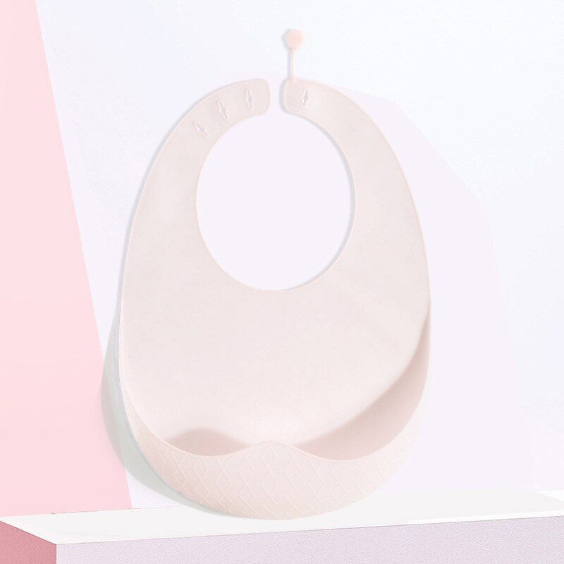 Soft Solid Color Baby Bibs Silicone Waterproof Baby Girl Boy Bib Adjustable Kids Children Stereo Bib Feeding Baby Saliva Towel