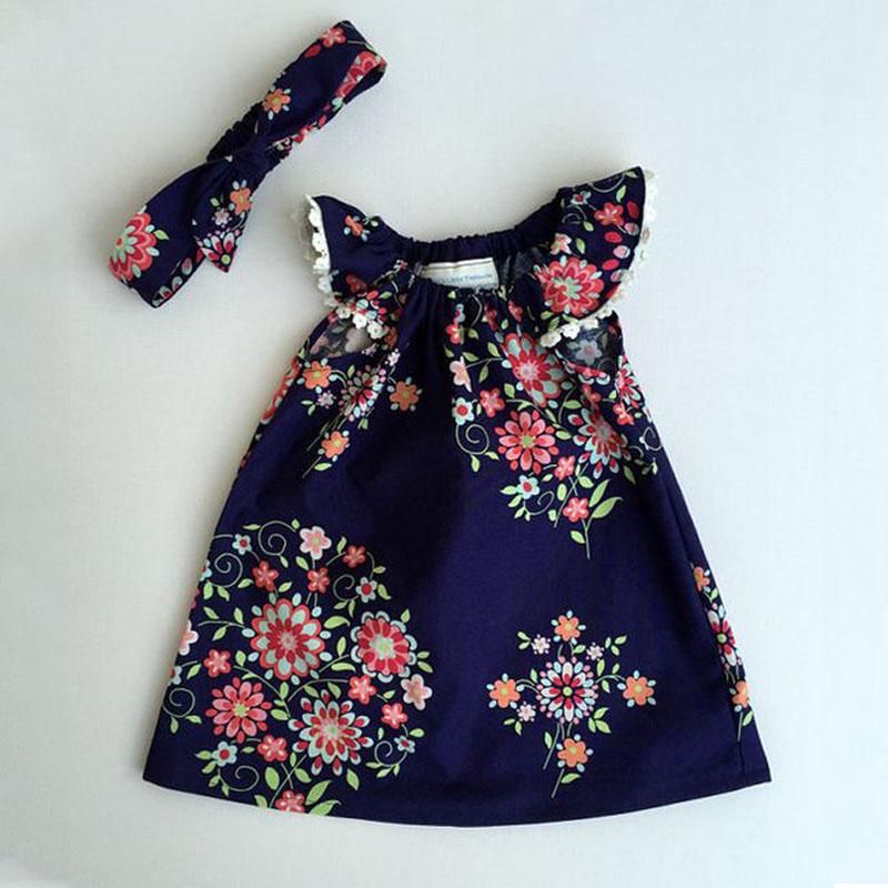 1-6Years Baby Girl Floral Pageant Princess Tutu Dress Sundress Casual Clothes
