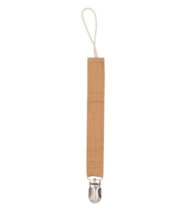 CMSOLO Kids Pacifier Clips Soother Anti-dropping Clip Pacifier Chain Pure Cotton Linen Clip Safety For Baby Infant