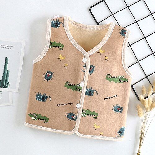 Baby Girl Winter Clothes Faux Fur Baby Girls Vest Coats Warm Fleece Baby Girl Waistcoat Babs Jacket Outerwear Baby Girl Clothing