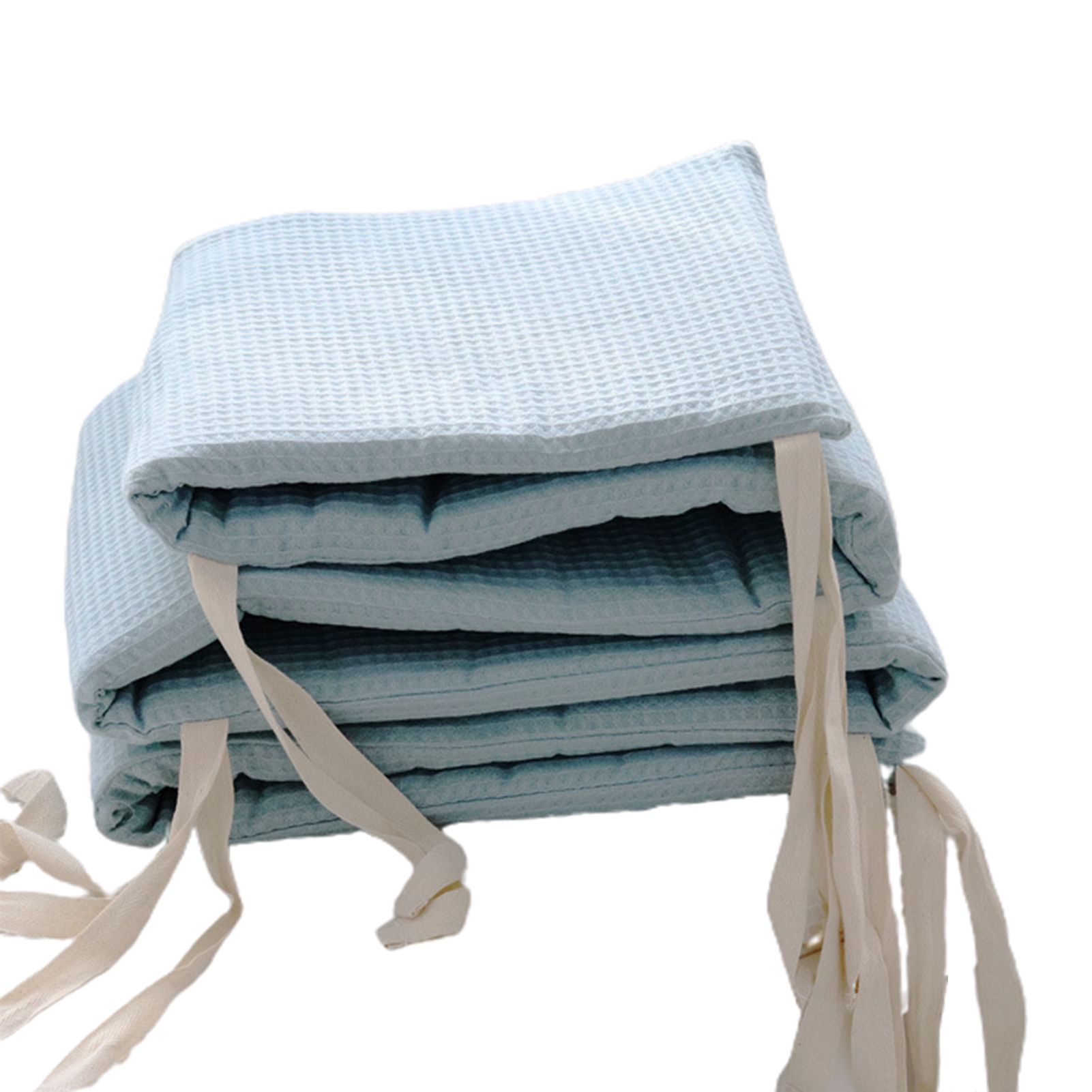 Infant Crib Liner Soft Texture Detachable Washable One-piece Baby Crib Bumper Protector Cushion for Home