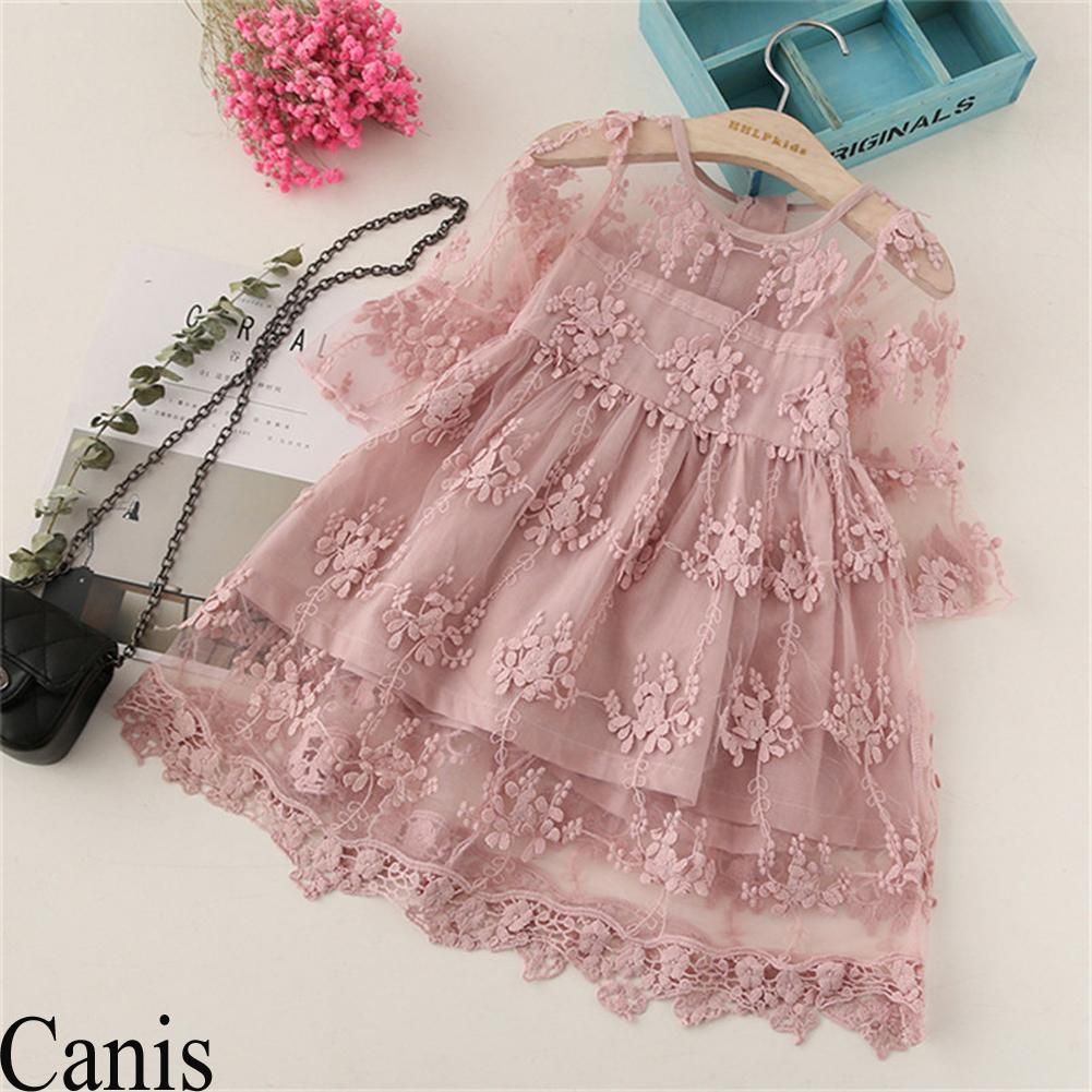Cotton Sleeveless Party Dress for Baby Girl- (6m-5y)