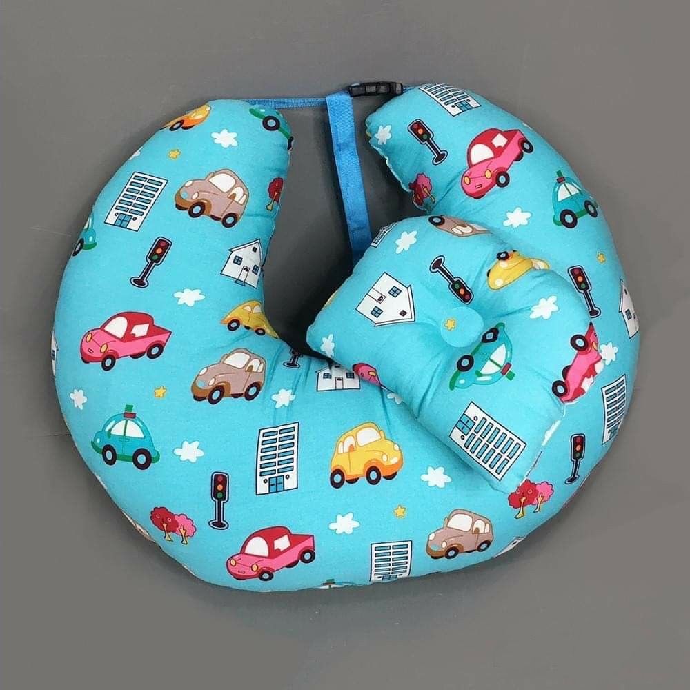 BreastFeeding / Nursing Pillow Adjust Infant Baby Protect Mummy Waist Support Cushion (Moon ShapeMultifunction Pillow)