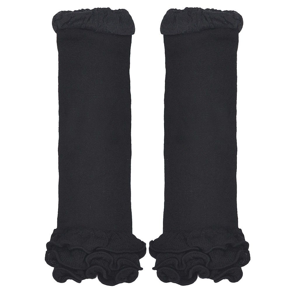Baby Girl Leg Warmers With Cascading Rufflers Cotton Solid Color Legwarmer Girls Foot Warmer Infantil Protectores De Rodillas