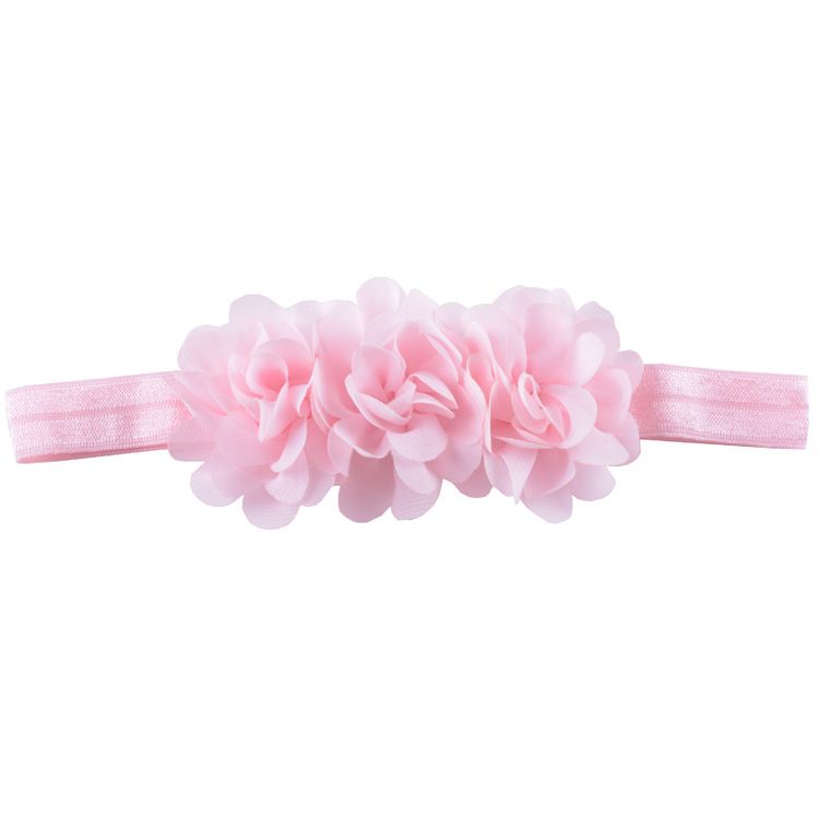 Floral Headband, Lightweight Flower Chiffon Elastic Hair Hoop for Infant Toddlers