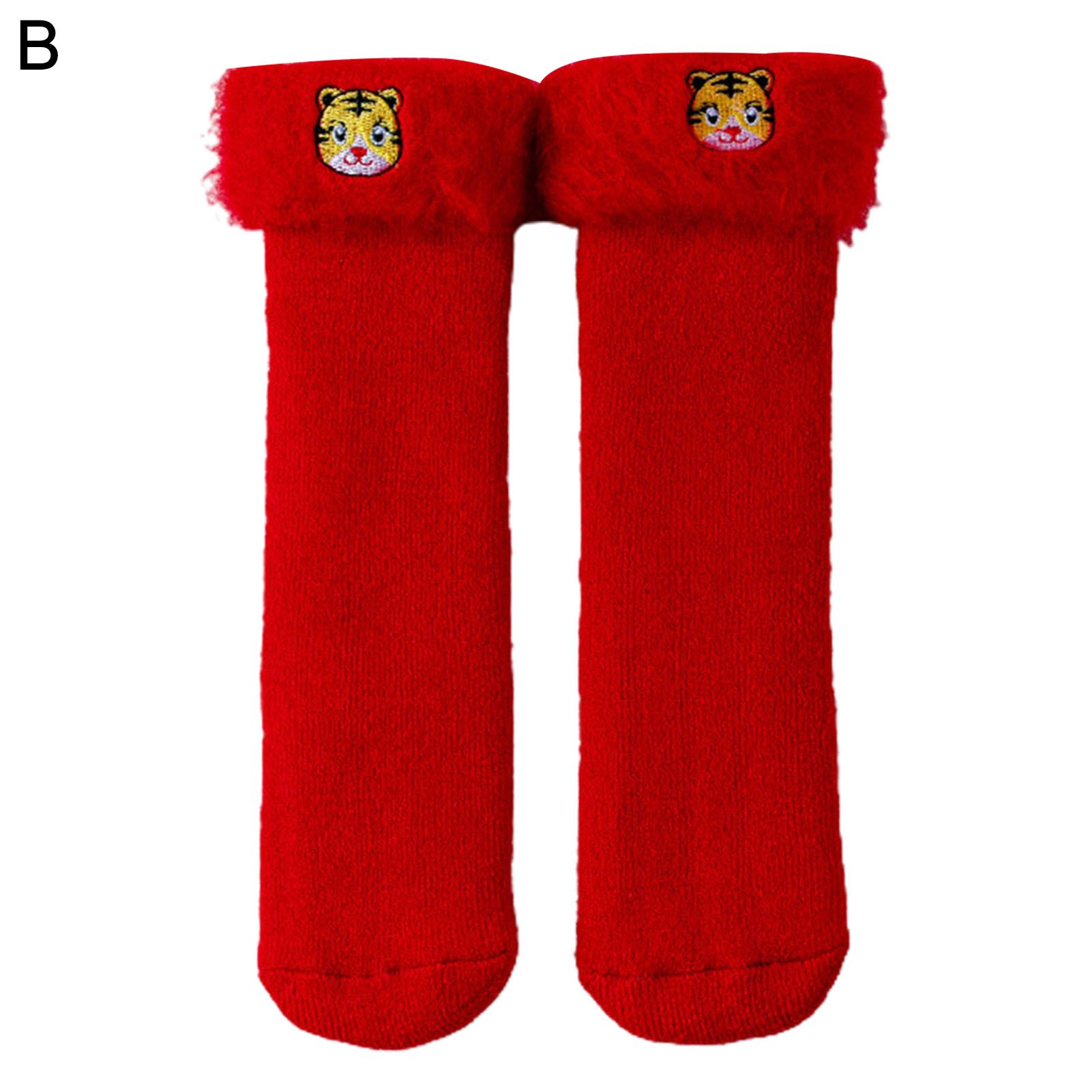 Toddler Stockings Non-shk New Year Embroidery Toddler Stockings