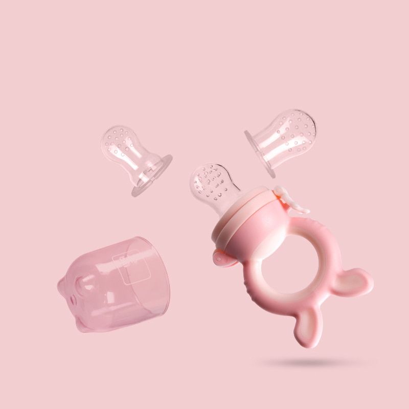 Jerrybaby Baby Nipple Food Feeder Safe Pacifier Feeding Bottles Tool Kids Mesh Teeth Bite Bag Fruit Supplies Teat