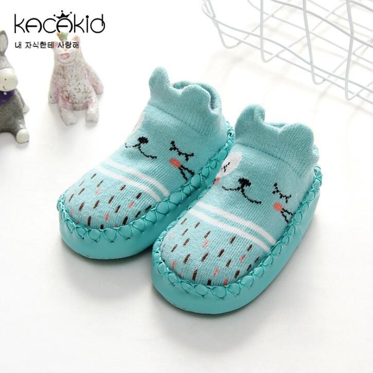 Baby Walking Socks Winter Wear Thickening For Floor Cartoon Children Boys Girls Anti-Skid Warm Cotton GZ216