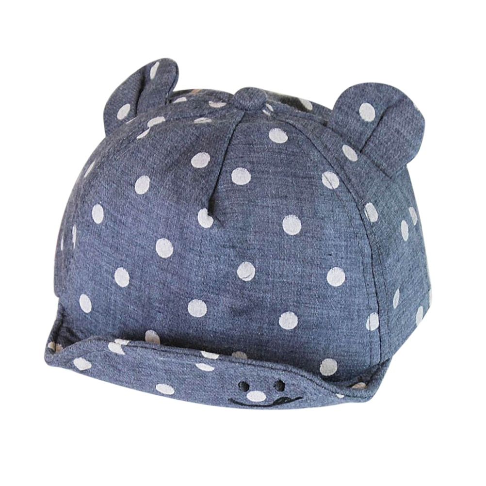 Children Cute Sun Hat Polka Dot Baby Hat Girl Boy Sun Hat With Ears Spring Summer Newborn Photography Road Baseball Cap