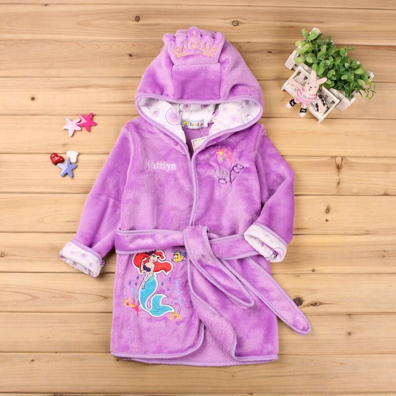 Boy Girl Bathrobe Children'S Cartoon Bathrobe 2 Color Home Robe  Baby Girl Clothes Kids Fortnite Toddler Skirt Shorts  Panda Spiderman