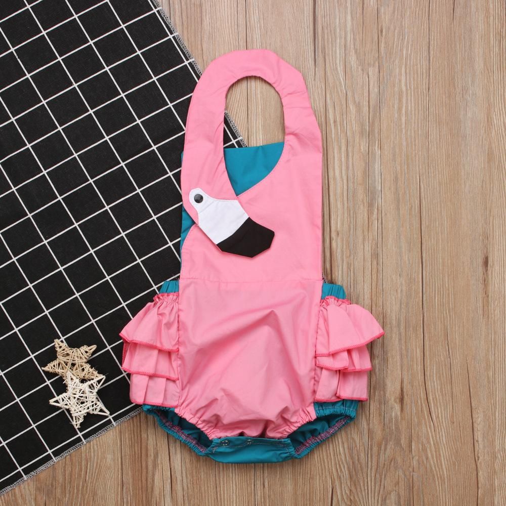 Children'S Summer Girl Sleeveless Cute Swan Jumpsuit Crawl Suit Children'S Clothing Instagram Baby Girl Clothes Kids Fortnite Toddler Skirt Shorts  Panda Spiderman