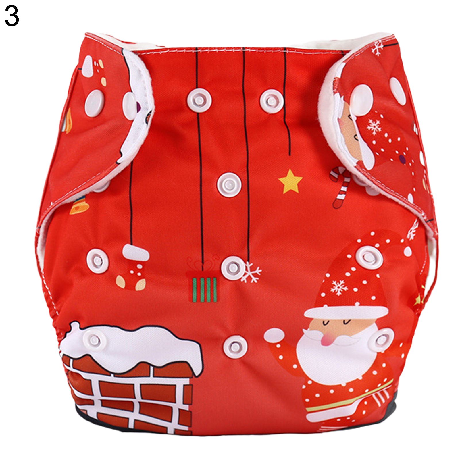 Cloth Diapers Cartoon Print Breathable Reusable Baby Training Nappy Panties Baby Supplies