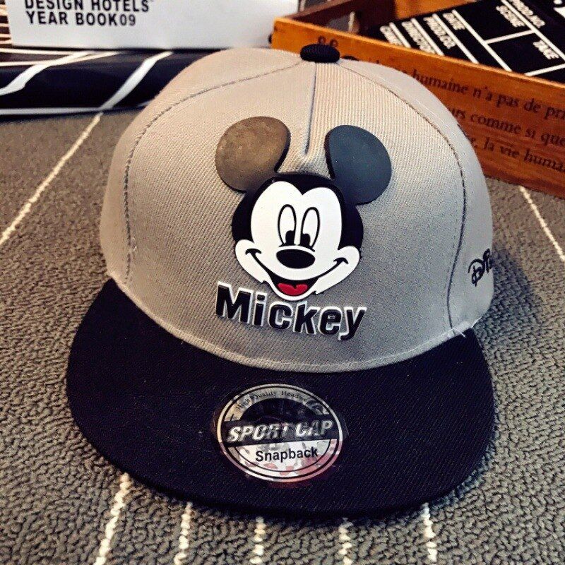 Spring Summer Cartoon Disney Mickey Mouse Baby Sport Adjustable Cute Baseball Caps Children Baby Hip-Hop Hats Boys Girl Snapback