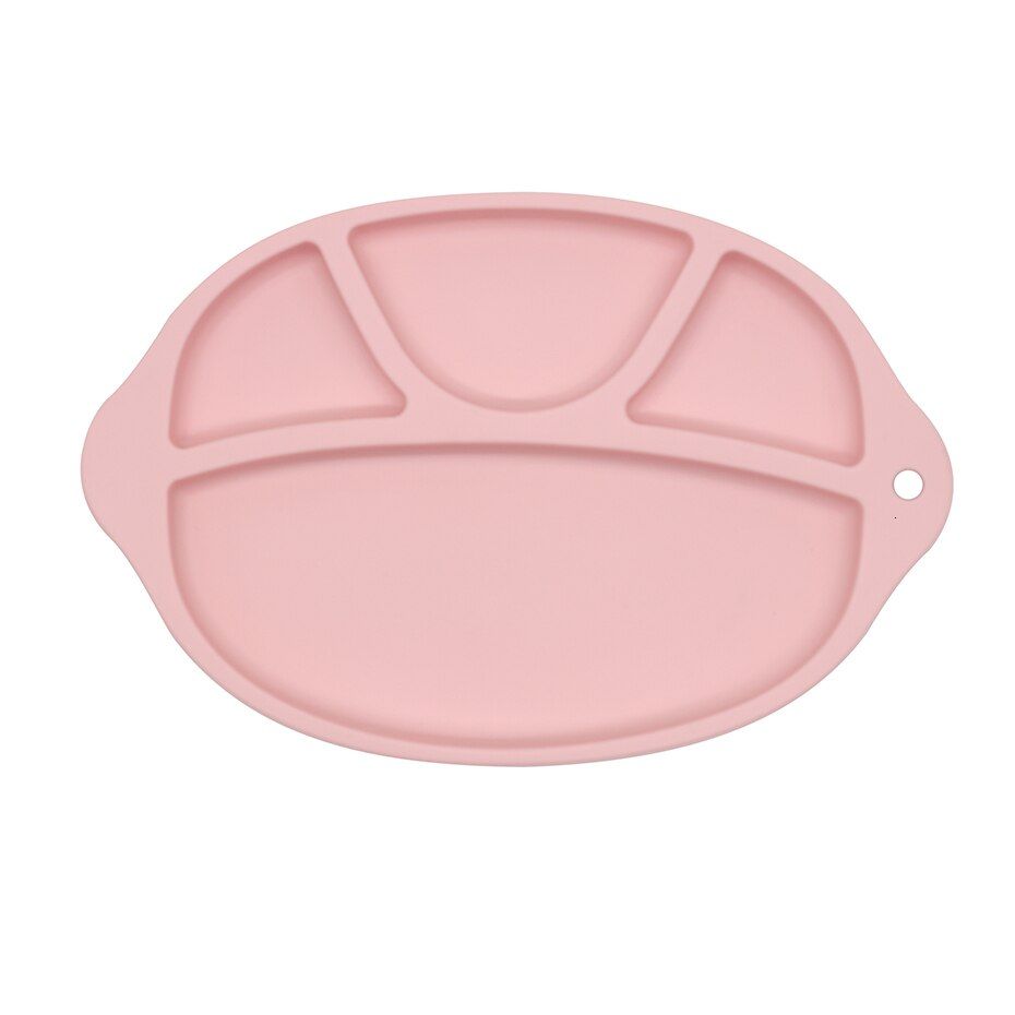 Baby Silicone Plate Children's Dishes BPA Free Multifunctional Baby Feeding Plate Kids Food Bowl Food Grade Silicone Anti-fall