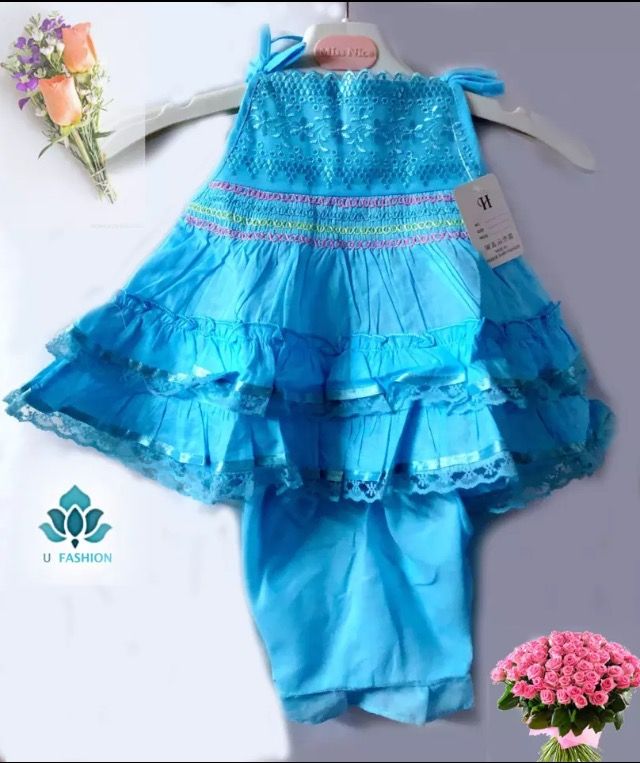 Stylish Formal Frock For Baby Girl Dress set - বাচ্চাদের জামা