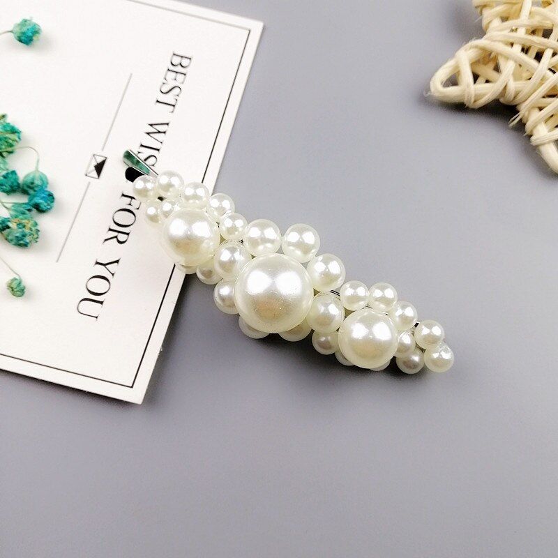 Fashion Pearls Baby Hair Clips Kids Girl Hair Clips Children Hairpins Haarbandjes Barettes Fille Enfant Baby Hair Accessories
