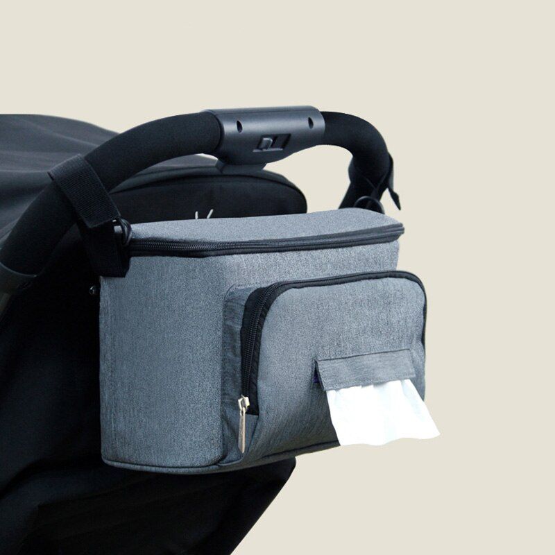 Baby Mummy Bag Out Stroller Diaper Bag Baby Umbrella Car Accessories Storage Children Grocery Storage Basket Hook Mummy Bag