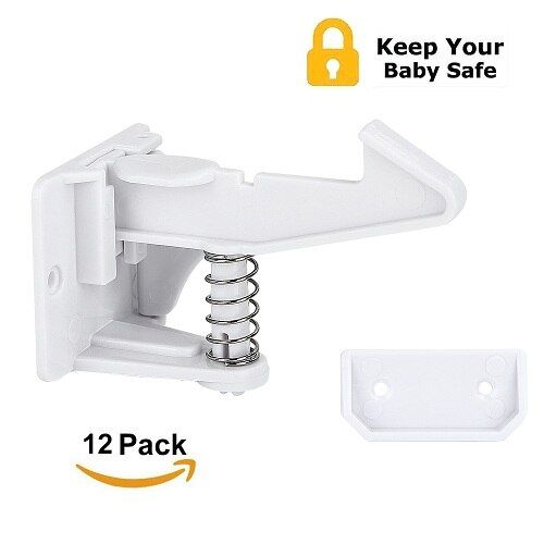 12 Pcs Baby Security Cabinet Door Lock For Kids ty Lock Children Protection Drawer Blocker Toddler Invisible Closet Locker