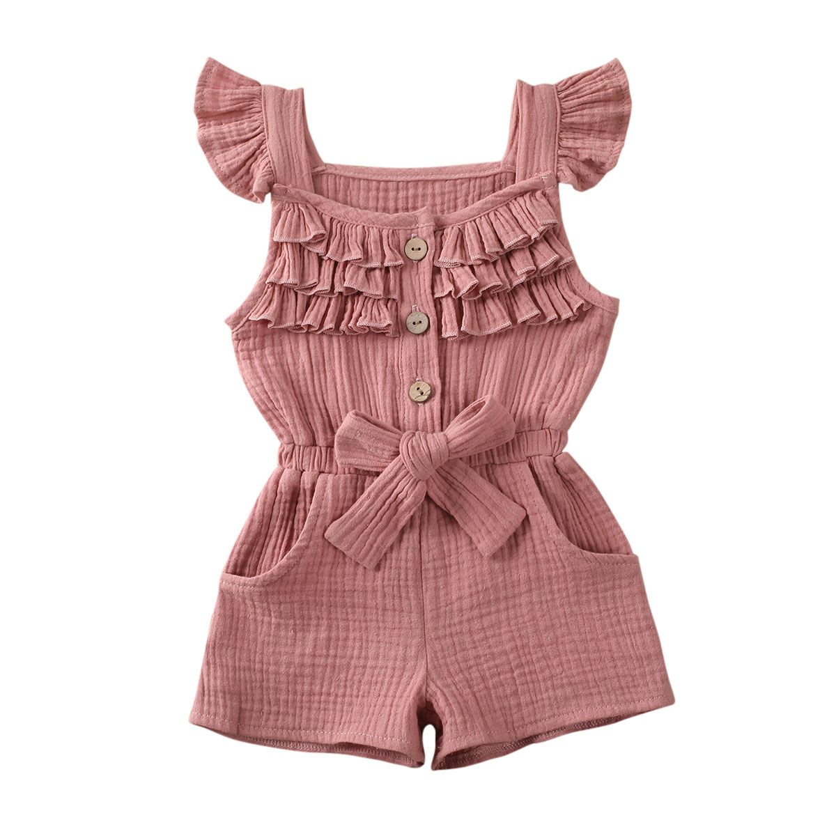 Pudcoco Cotton Linen Newborn Toddler Baby Girl Clothes Solid Romper Jumpsuit Playsuit Sunsuit Baby Summer Clothing 1-5Y