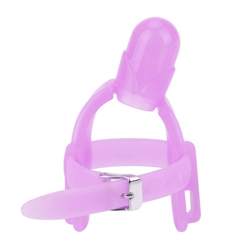 2colors Adjustable Thumb Sucking Finger Protector Silicone Biting Teether for Babies Infant