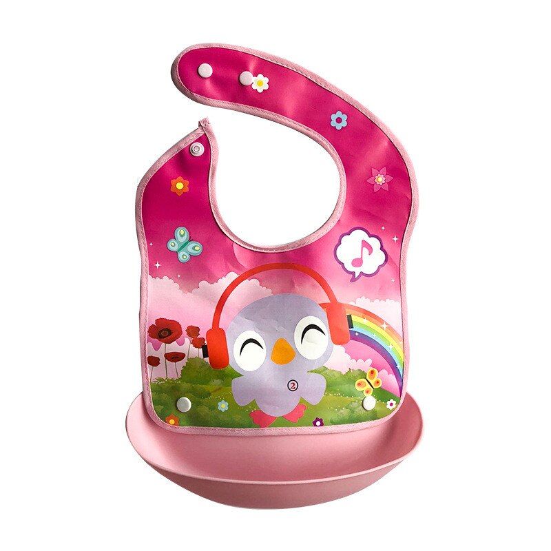 SeckinDogan Baby Bibs Waterproof Newborn Feeding Bib Silicone EVA Infant Bandana Aprons Cute Cartoon Bebes Accessories
