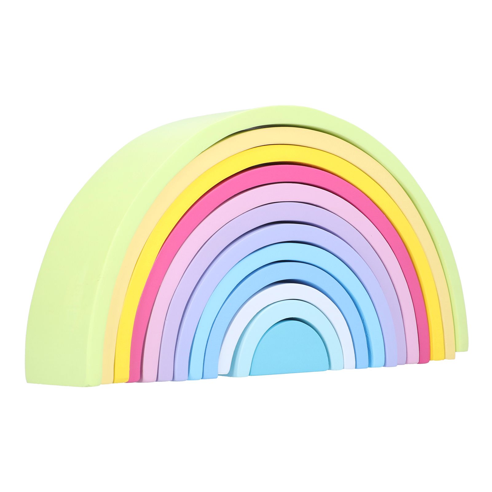 Stacker Puzzle Building Blocks Delicate Colorful Wooden Bright Strong for Toy Education Toola