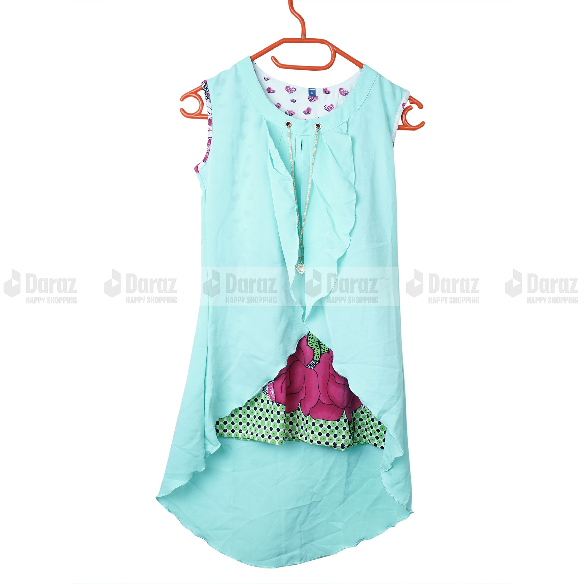 Good Quality Baby Girls Clothes Set Tops With Locket Infant Outfits (1-3) Years