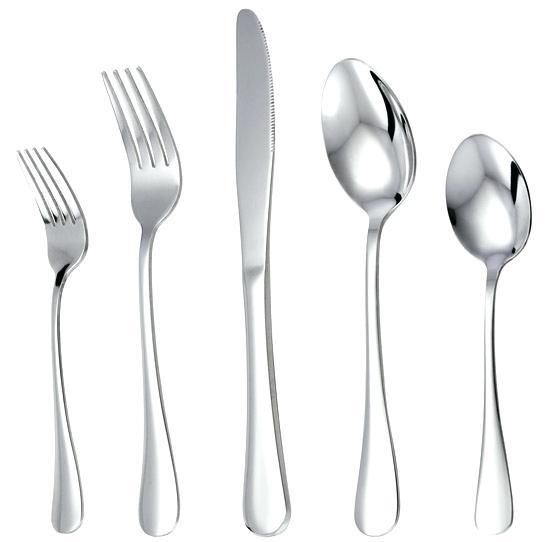Stainless Steel Cutlery Included Dinner Spoon Fork Knife Dessert Spoon and Fork ( 24 Pcs )